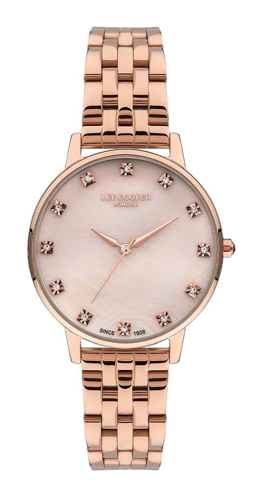 Lee Cooper LC07402.410 35 mm Rose Gold Metal Kordon Analog Kadın Kol Saati