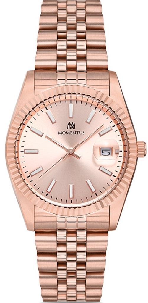 Momentus CW131R-12SR Takvimli 36 mm Rose Gold Çelik Kordon Analog Kadın Kol Saati