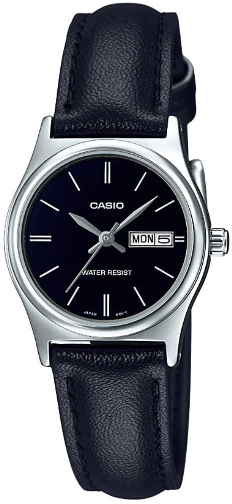 Casio LTP-V006L-1B2UDF Takvimli 25 mm Siyah Çelik Kordon Analog Kadın Kol Saati