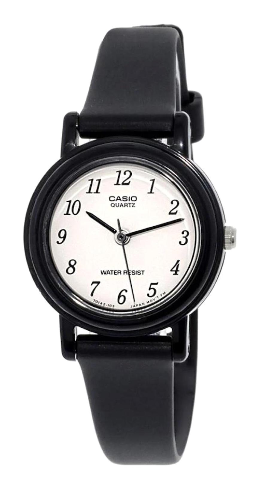 Casio LQ-139BMV-1BLDF 25 mm Siyah Deri Kordon Analog Kadın Kol Saati