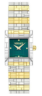 Versace VRSCVE9B00124 22 mm Altın-Gri Çelik Kordon Analog Kadın Kol Saati