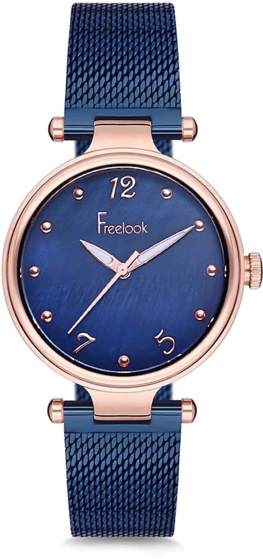 Freelook F.1.1117.03 36 mm Gri Çelik Kordon Analog Kadın Kol Saati