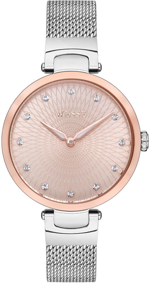 Wesse WWL701201 34 mm Gri-Rose Gold Çelik Kordon Analog Kadın Kol Saati