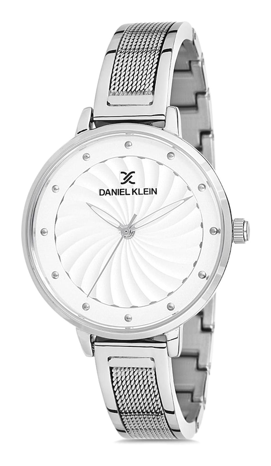 Daniel Klein DK012155P-01 35 mm Gri Çelik Kordon Analog Kadın Kol Saati