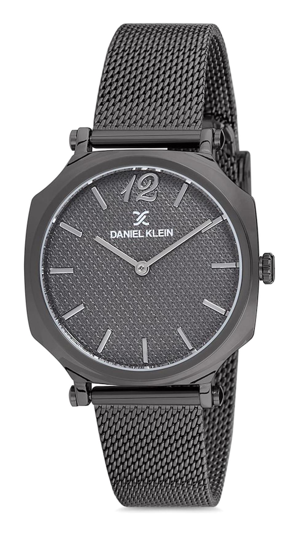 Daniel Klein DK013341D-03 35 mm Füme Hasır Kordon Analog Kadın Kol Saati