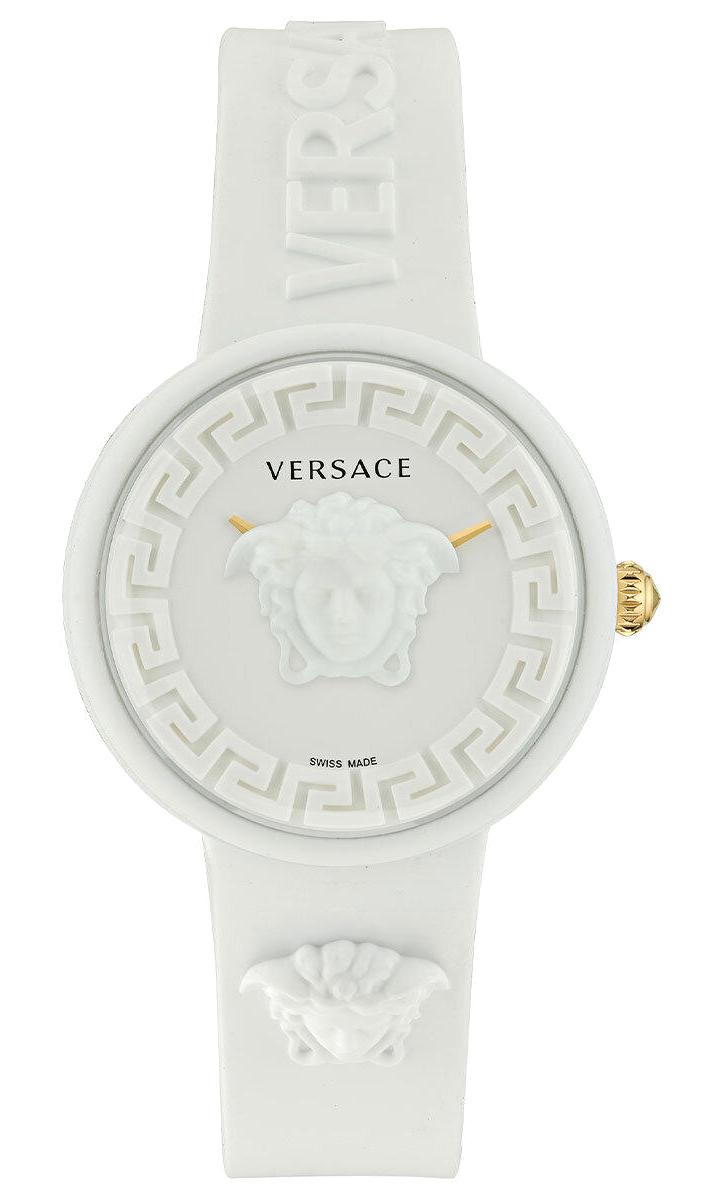 Versace VRSCVE6G00123 39 mm Beyaz Silikon Kordon Analog Kadın Kol Saati