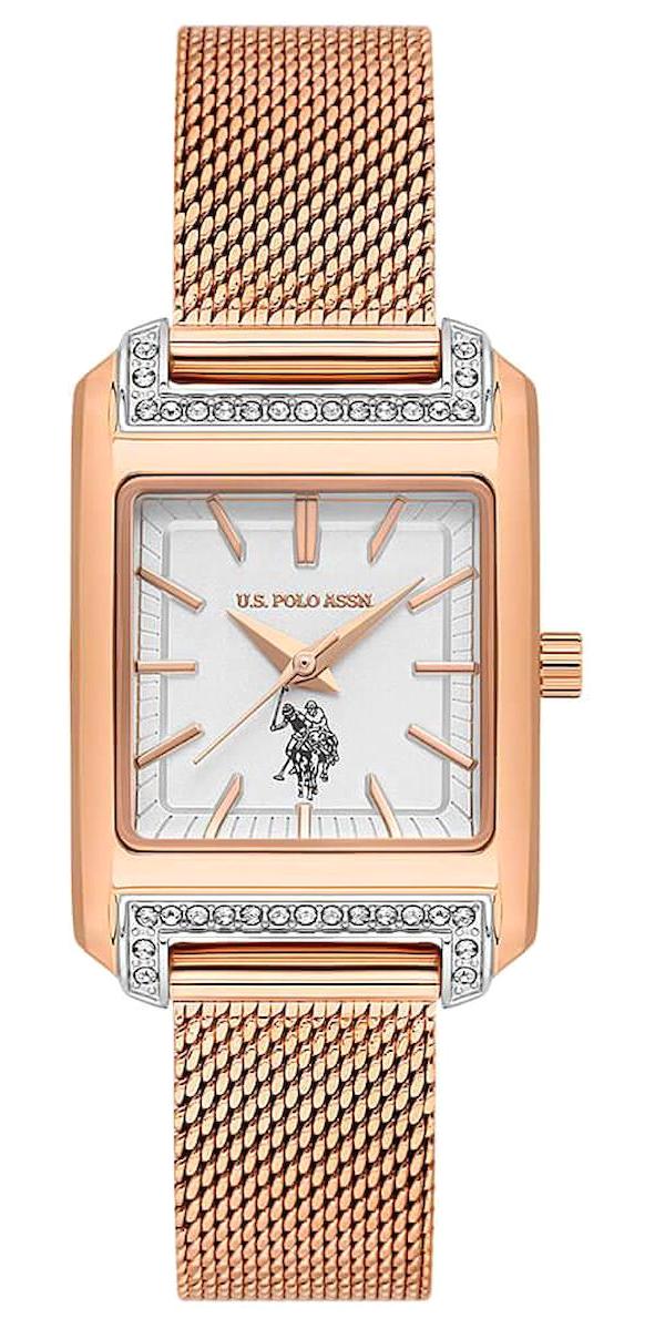 U.S. Polo Assn USPA2073-05 25 mm Rose Gold Hasır Kordon Analog Kadın Kol Saati