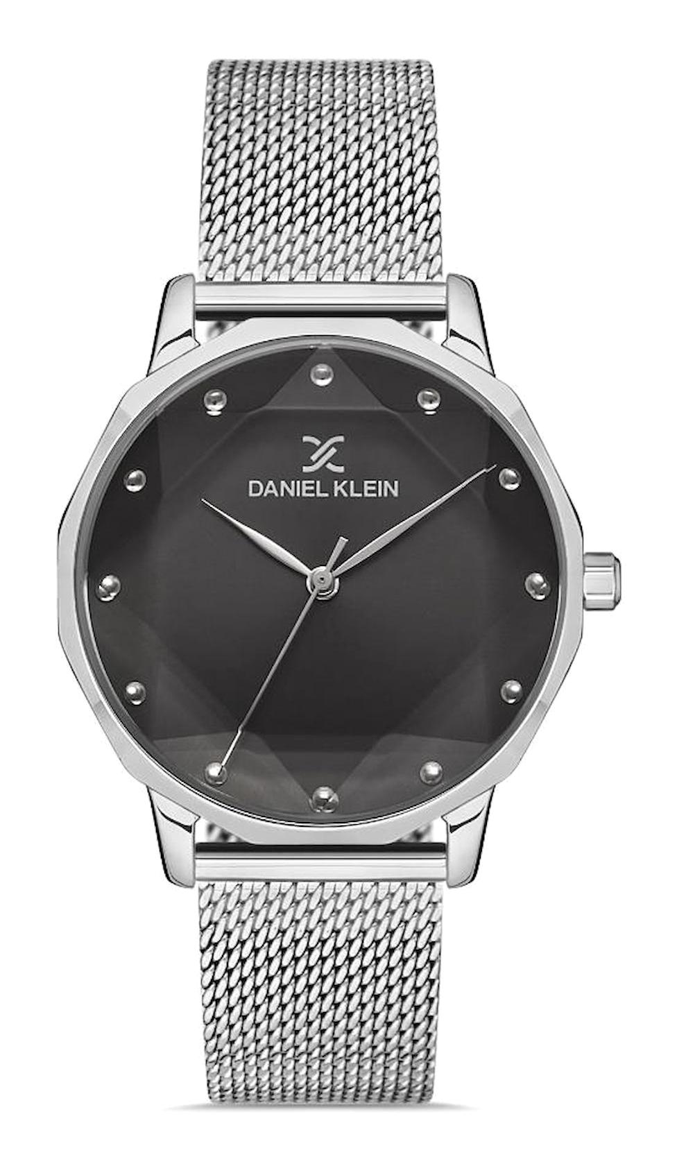 Daniel Klein DK.1.12901.4 40 mm Gri Hasır Kordon Analog Kadın Kol Saati