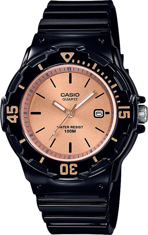 Casio LRW-200H-9E2VDF Takvimli 34.2 mm Siyah Silikon Kordon Analog Kadın Kol Saati