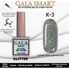 Gala Smart Glitter K03 Gri Işıltılı Kalıcı Simli Oje