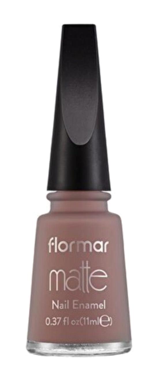 Flormar Matte Nail Enamel M53 Kahverengi Mat Oje