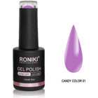 Roniki Candy Color 01 Mor Parlak Kalıcı Oje