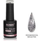 Roniki Rock&Disco Reflective 06 Gümüş Işıltılı Kalıcı Simli Oje