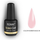 Roniki Rubber Color Base 04 Pembe Parlak Kalıcı Oje