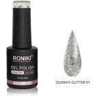 Roniki Queen's Glitter 01 Gümüş Işıltılı Kalıcı Simli Oje