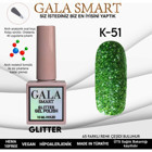 Gala Smart Glitter K51 Yeşil Işıltılı Kalıcı Simli Oje