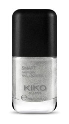 Kiko Milano Smart Fast Dry Silver 43 Gri Parlak Simli Oje