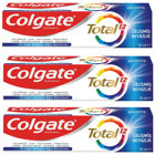 Colgate Total Gelişmiş Beyazlık Naneli Florürlü Diş Macunu 3x50 ml