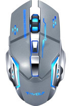 T-Wolf Q13 RGB Makrolu Kablosuz Gri Optik Mouse