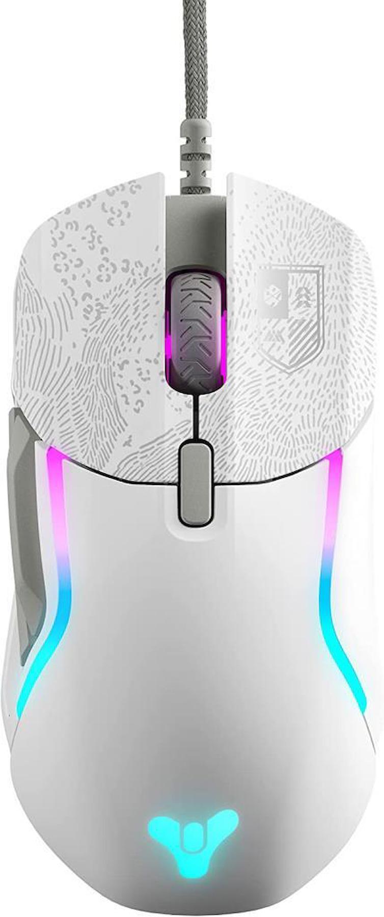 Steelseries Rival 5 Destiny 2 Edition RGB Makrolu Kablolu Beyaz Optik Gaming Mouse