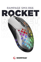 Rampage Rocket RGB Makrolu Kablolu Gri Optik Gaming Mouse