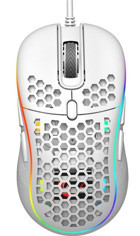 Rampage SMX-R85 RGB Makrolu Kablolu Beyaz Optik Mouse