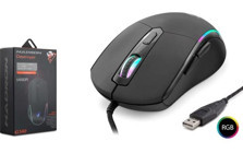 Hadron G340 RGB Makrolu Kablolu Siyah Optik Gaming Mouse