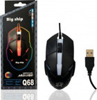 Platoon PL-1620 RGB Makrolu Kablolu Siyah Optik Gaming Mouse