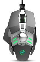 Jingyi RGB Makrolu Kablolu Gri Optik Gaming Mouse