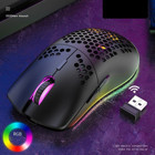 Huahai XYH80 RGB Makrolu Kablosuz Siyah Optik Gaming Mouse