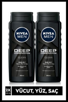 Nivea Men Deep Dimension Duş Jeli 2x500 ml