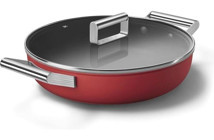 Smeg Cookware 50's Style CKFD2811RDM Cam Kapaklı Granit 28 cm Basık Tencere