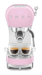 Smeg ECF02PKEU 50's Style 1350 W Çelik Tezgah Üstü Kapsülsüz Yarı Otomatik Espresso Makineleri Pembe