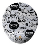 Flipped Cat Black Bilek Destekli 20x25 cm S Mousepad Çok Renkli