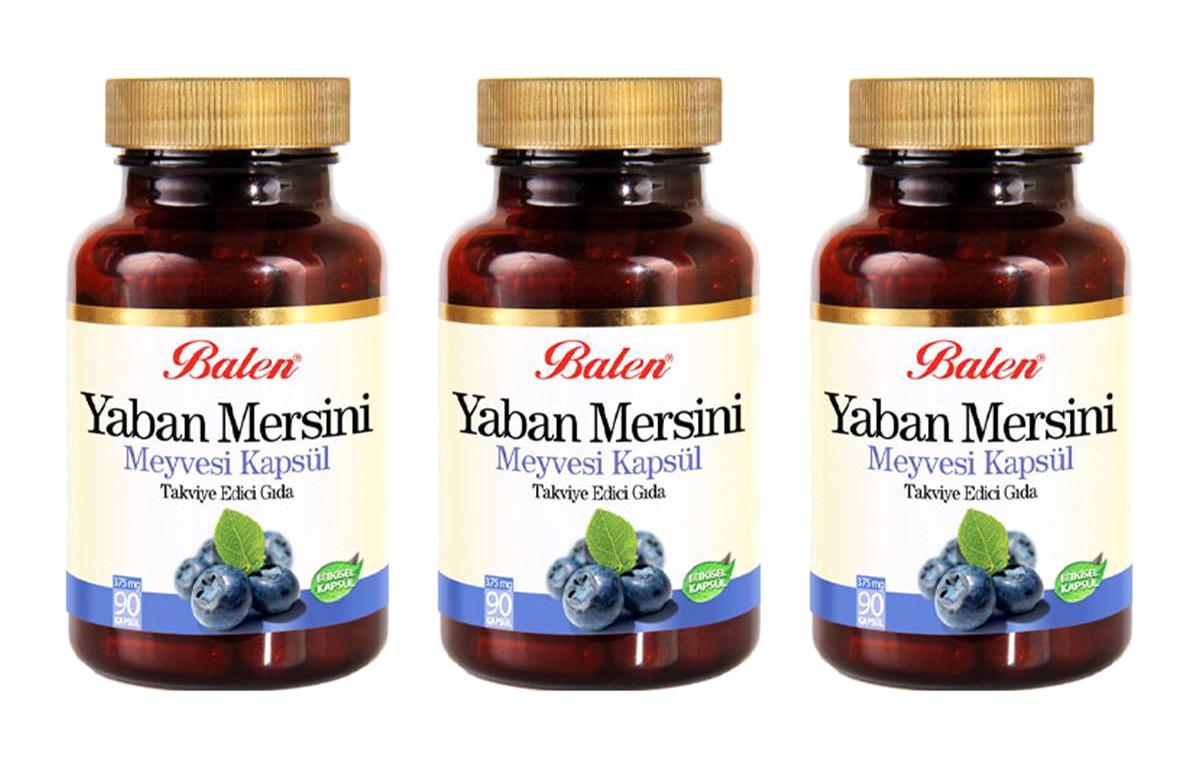 Balen Yaban Mersini Yetişkin Vitamin 3x90 Adet Kapsül