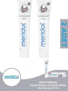 Meridol Diş Eti Bakımı & Gentle White Diş Macunu 75 ml YENİ FORMÜL 2 Adet