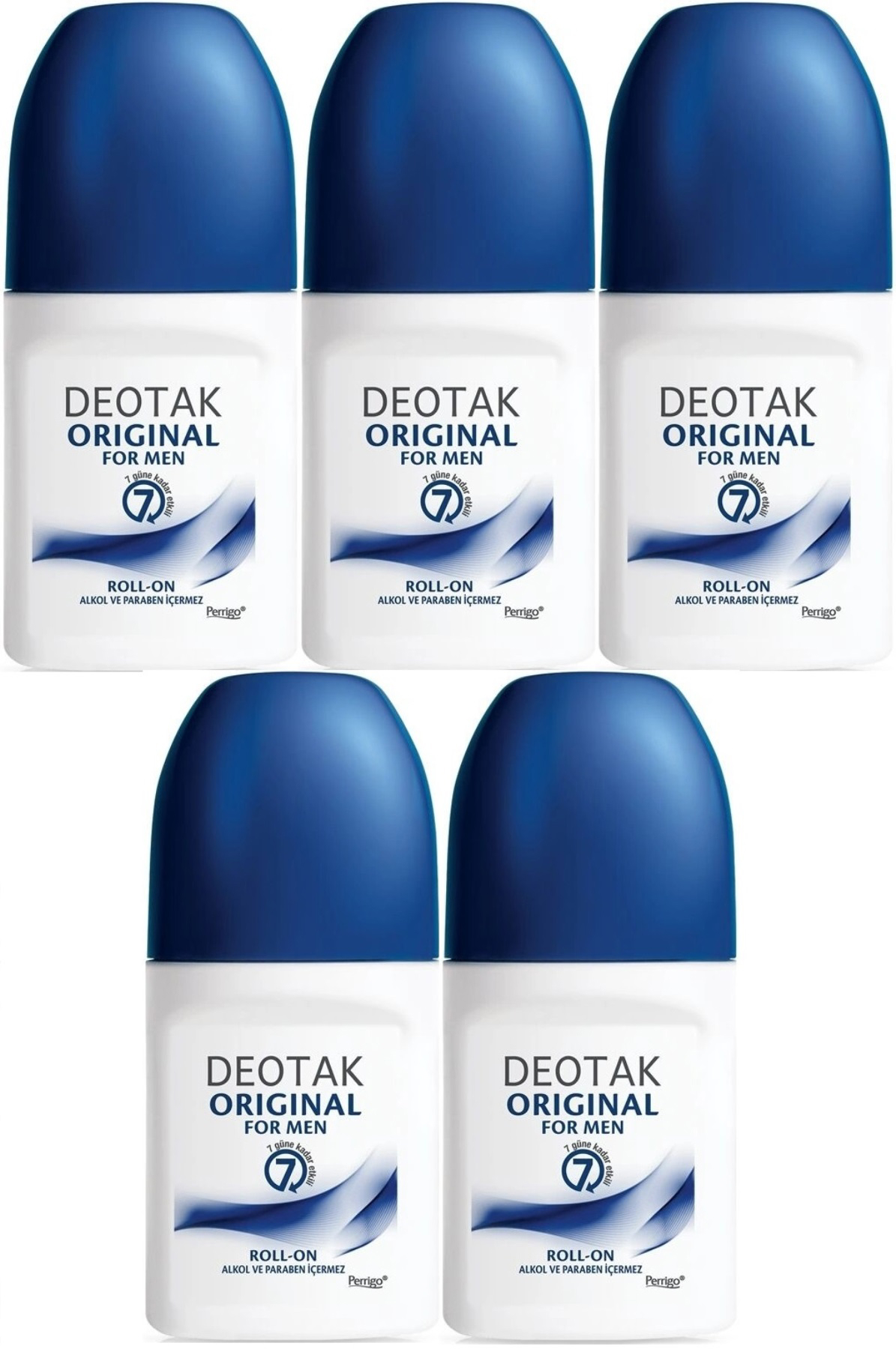 Deotak Original Pudrasız Ter Önleyici Roll-On Erkek Deodorant 5x35 ml