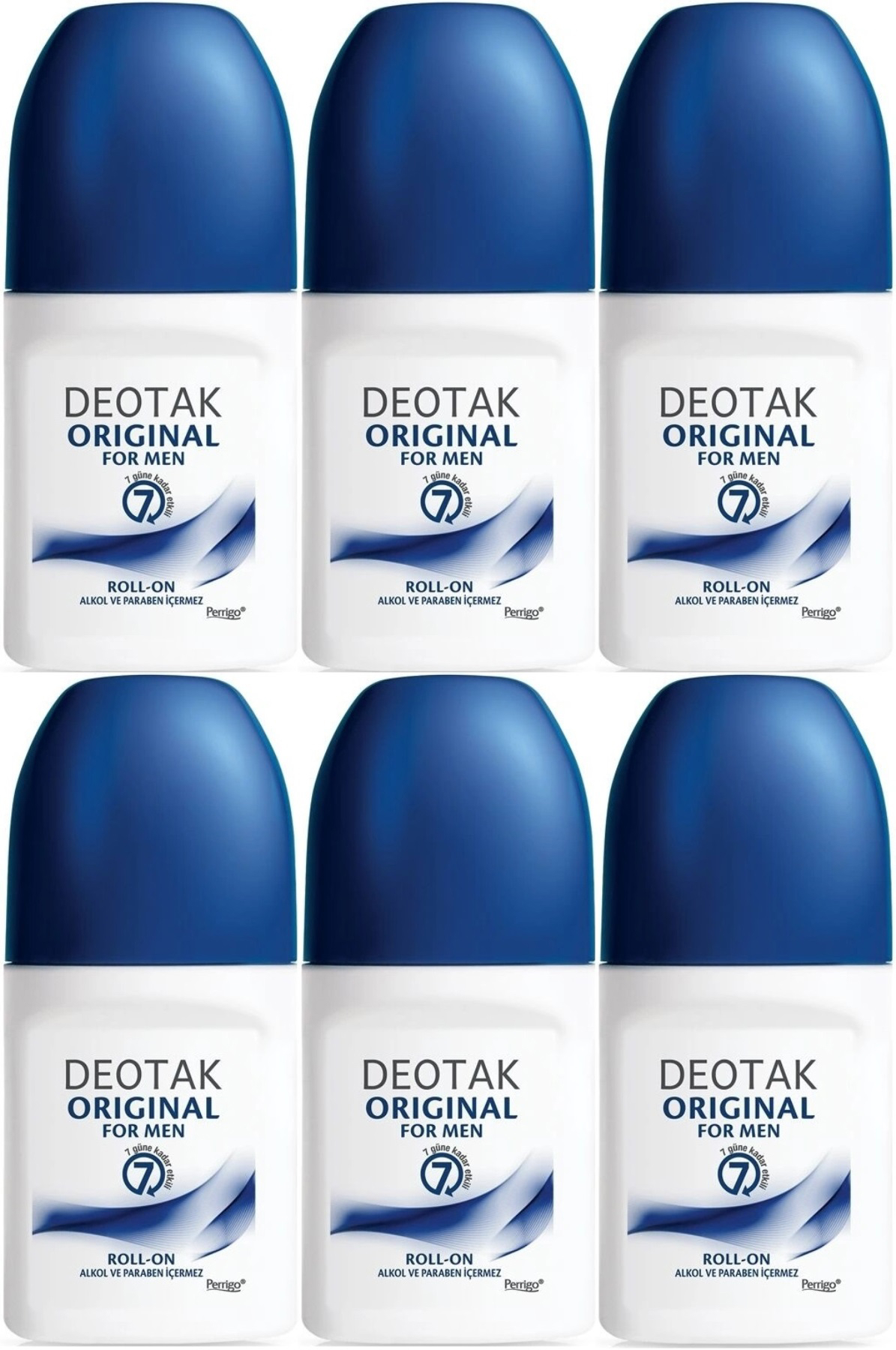 Deotak Original Pudrasız Ter Önleyici Roll-On Erkek Deodorant 6x35 ml