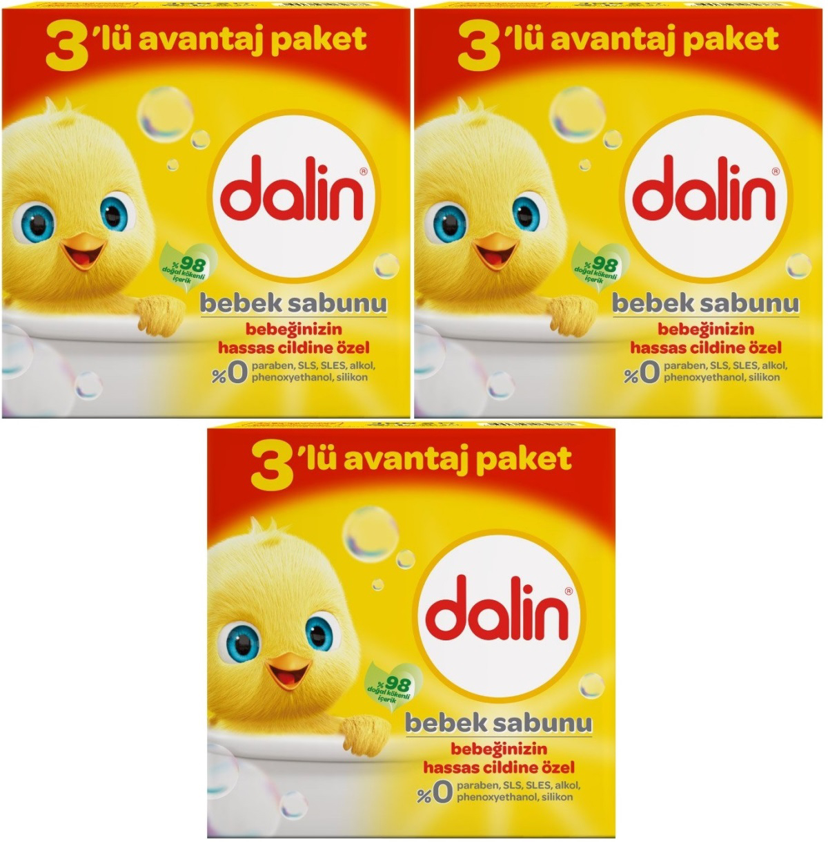 Dalin Katı Bebek Sabunu 9x100 gr