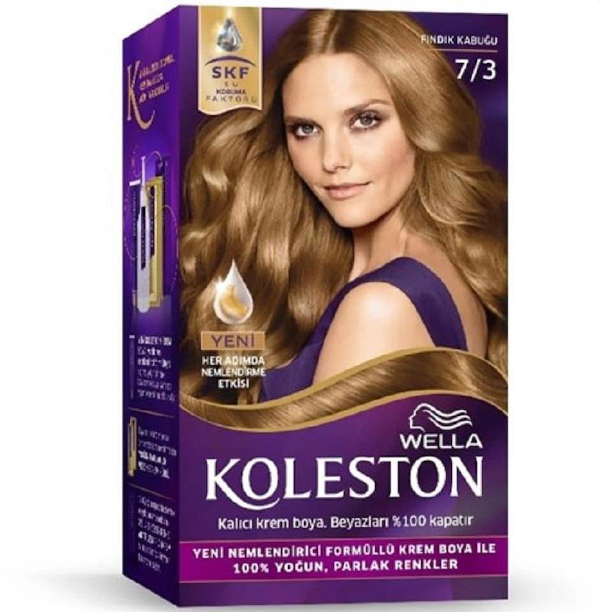 Wella Koleston Kit 7.3 Fındık Kabuğu Krem Saç Boyası 50 Ml