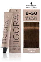 Schwarzkopf Igora Royal Absolutes 6.50 Doğal Altın Koyu Kumral Krem Saç Boyası 60 ml