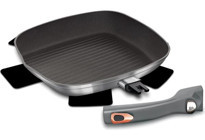 Berlinger Haus BH/6083 Plastik Saplı Alüminyum 28 cm Grill Tava Gri