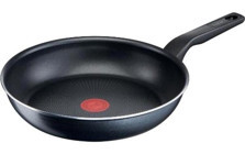 Tefal 2X XL Force Plastik Saplı Alüminyum 26 cm Düz Tava Siyah