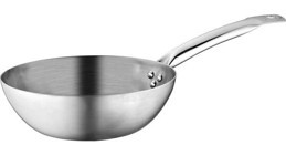 Altınbaşak Mini Çelik 24 cm Wok Tava Gri