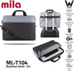 Classone Mila Business ML-T104 15.6 inç Kumaş Su Geçirmez El-Omuz Laptop Çantası Gri