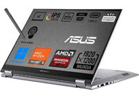 Asus Vivobook S 14 Flip TN3402YA-LZ318W-P4 Harici Radeon Graphics AMD Ryzen 5 7430U 24 GB Ram 2 TB SSD 14 inç WUXGA Windows 11 Home Dokunmatik Laptop