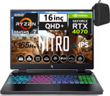 Acer Nitro V16 ANV16-42 WNHQSLEY00115 Harici GeForce RTX 4070 AMD Ryzen 7 8845HS 64 GB Ram 2 TB SSD 16 inç WQXGA Freedos Gaming Laptop