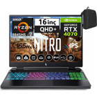 Acer Nitro V16 ANV16-42 WNHQSLEY00149 Harici GeForce RTX 4070 AMD Ryzen 7 8845HS 48 GB Ram 512 GB SSD 16 inç WQXGA Windows 11 Pro Gaming Laptop + Weblegelsin Çanta