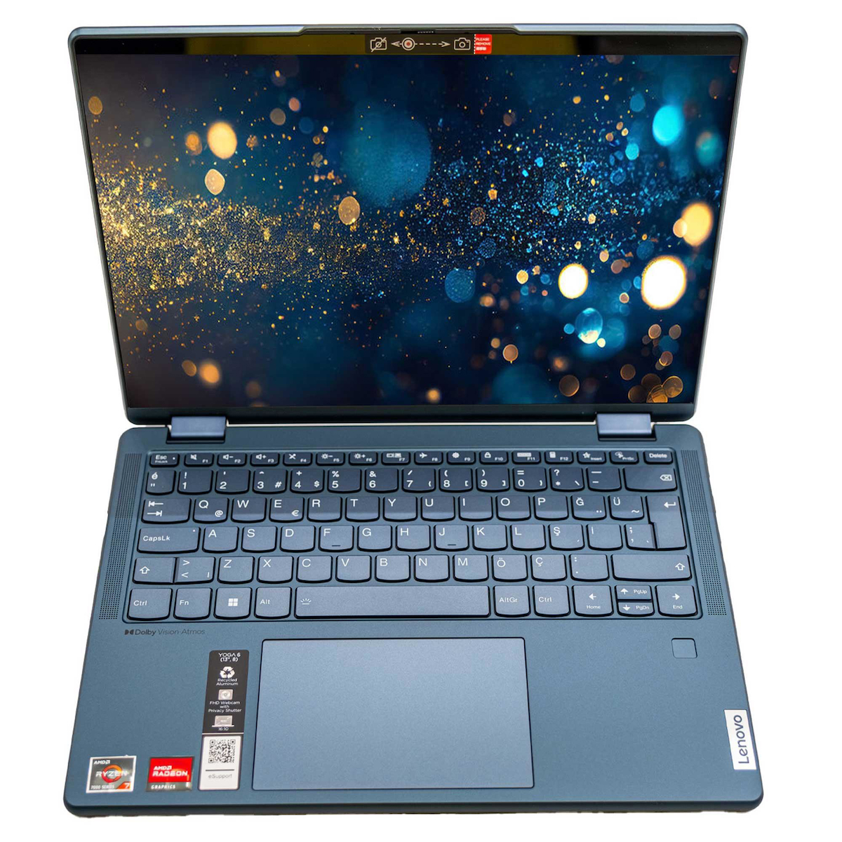 Lenovo Yoga 6 83B2008RTX01 Harici Radeon Graphics AMD Ryzen 7 7730U 16 GB Ram 2 TB SSD 13.3 inç Full HD Freedos Dokunmatik Laptop + CNT002 Çanta