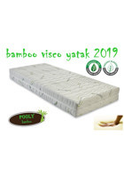 Pooly Bamboo Dikdörtgen Visco Ortopedik 65x95 cm Beşik Yatağı